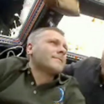 Ron Garan with Space Station Commander Andrey Borisenko